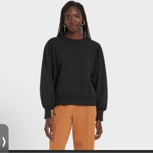 NWT Black A New Day fleece sweatshirt-size xs